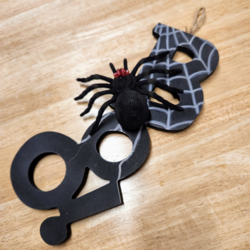 Halloween Spider BOO! Sign